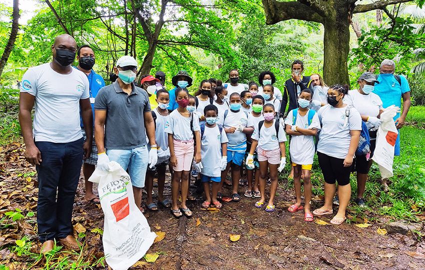 Various people converged at Cap Ternay to join in the clean up