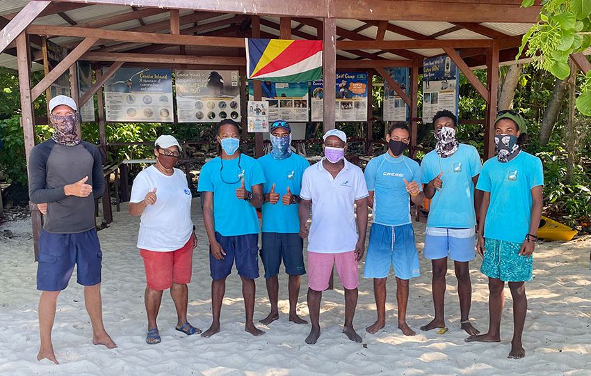 The training concluded with a nature based tour practical on Cousin Island