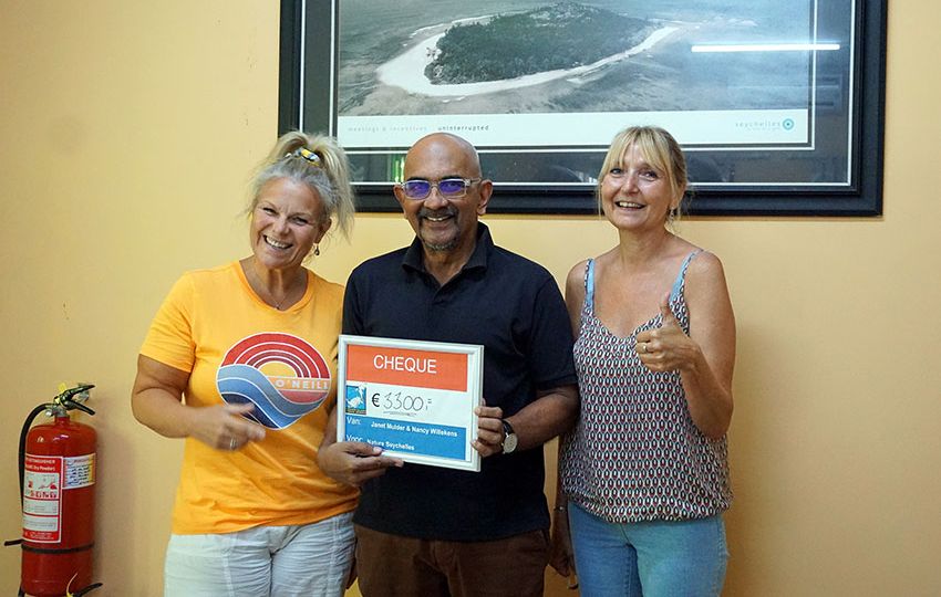 A total of 3300 Euros was raised and donated to Nature Seychelles