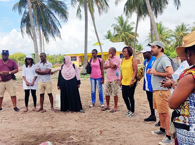 LEAP project partners from Kenya Tanzania Mozambique and Seychelles visited Vanga